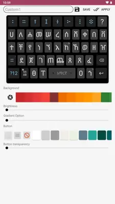 Amharic keyboard FynGeez - Eth android App screenshot 2