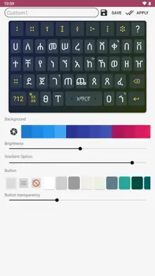 Amharic keyboard FynGeez - Eth android App screenshot 5