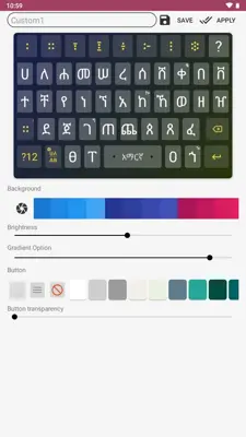 Amharic keyboard FynGeez - Eth android App screenshot 6